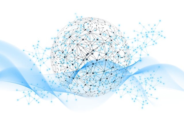 This is an artistic view of computer network